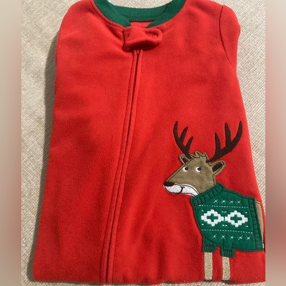 Red Reindeer Kids One Piece - Picture 2 of 10